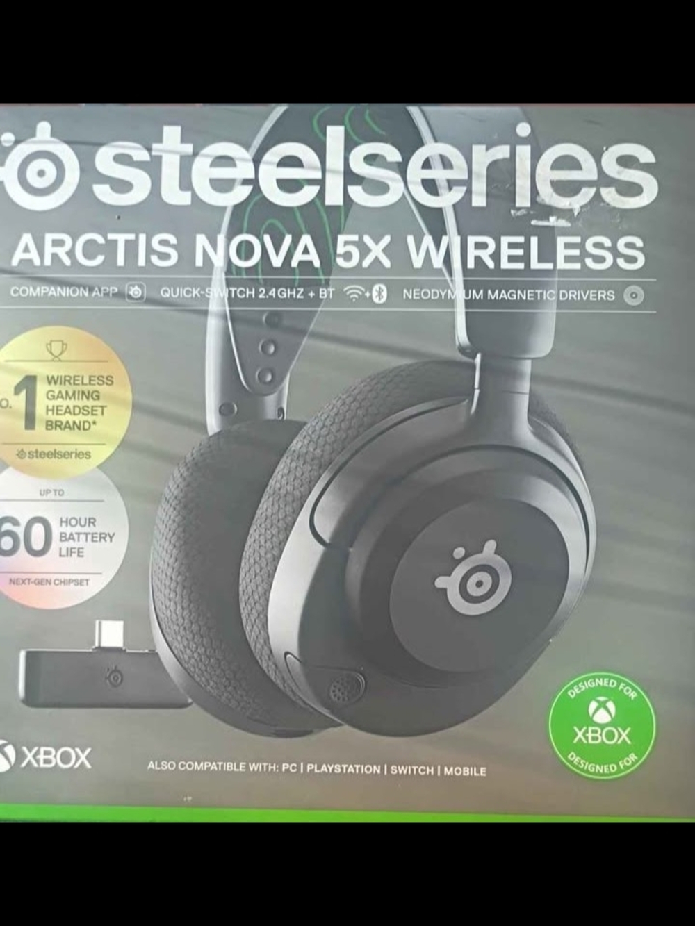 SteelSeries Arctis Nova 5X Wireless Gaming Headset - Black